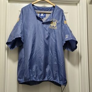 Vintage Starter Notre Dame Fighting Irish Windbreaker S/S Jacket‎ NCAA Men's 2X